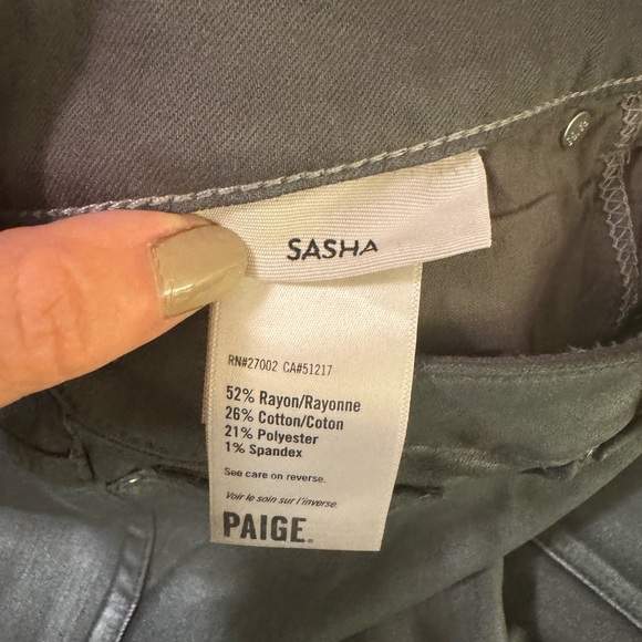 Paige jeans. NWT. Size 33. Silver shimmer. - Picture 10 of 14